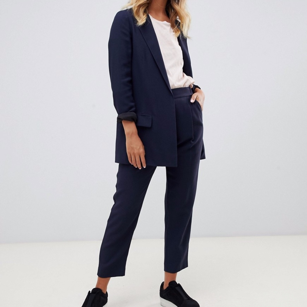 NEVER WORN All Saints Aleida Slim Pant Navy